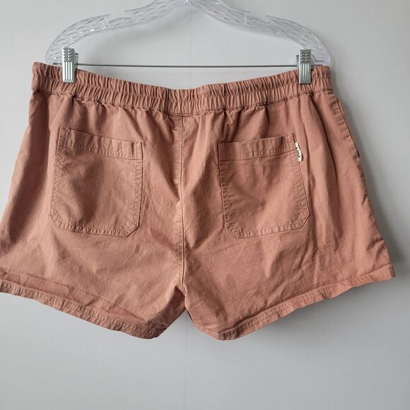 Pact Womens Shorts sz XL Casual Elastic Waist Drawstring Organic Cotton Pockets - Picture 2 of 8